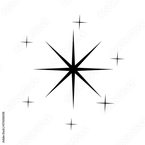 Sparkle icon vector. Stars sparkle illustration sign. Star symbol or logo.  © Natalia