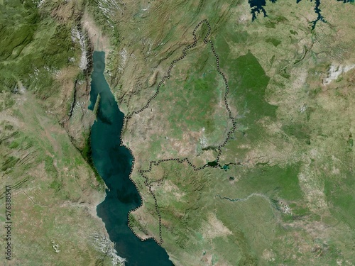 Kigoma, Tanzania. High-res satellite. No legend photo