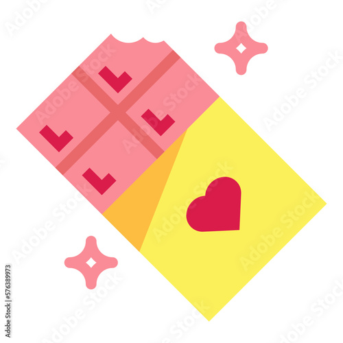 chocolate flat icon style