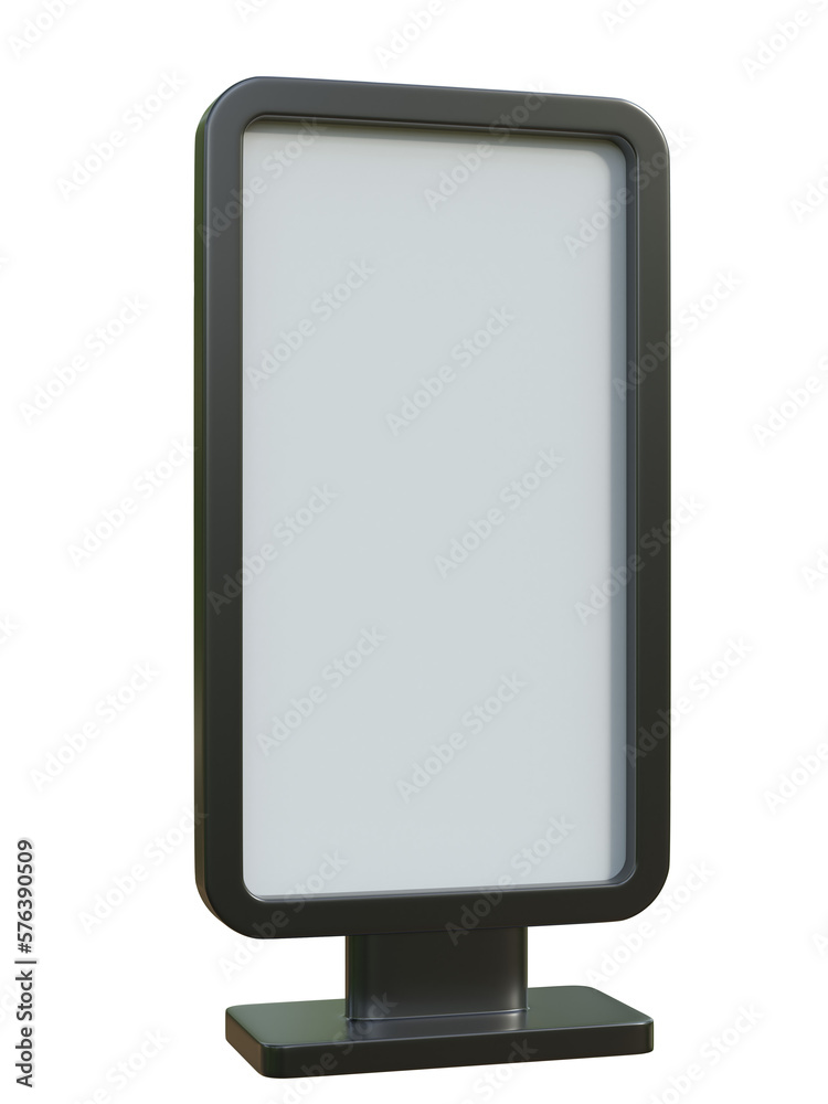 Blank vertical billboard 3d rendering Blank vertical billboard 3d rendering