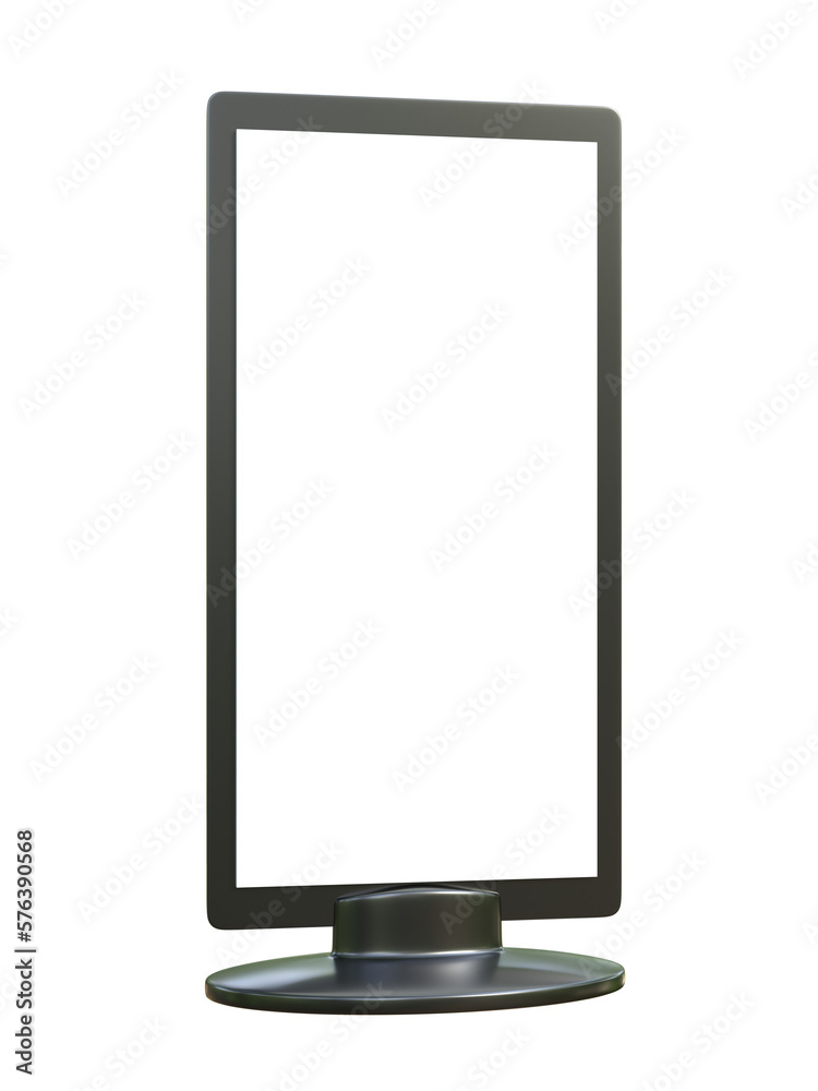 Blank vertical billboard 3d rendering Blank vertical billboard 3d rendering