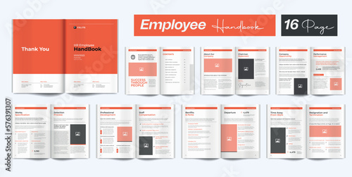 HR Handbook Employee Handbook HR Employee Handbook Design	