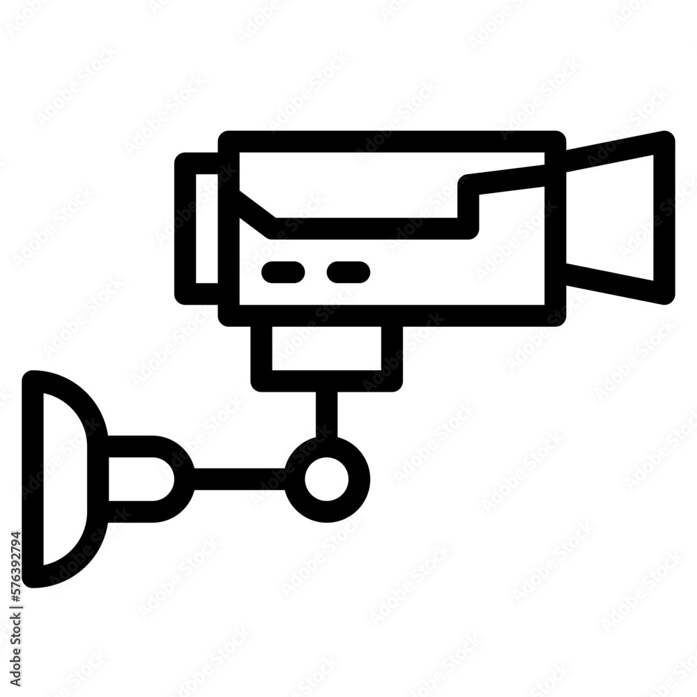 cctv line icon style cctv line icon style