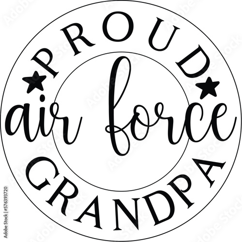 proud air force grandpa SVG