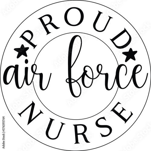 proud air force nurse SVG