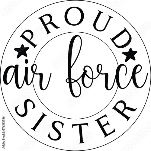 proud air force sister SVG