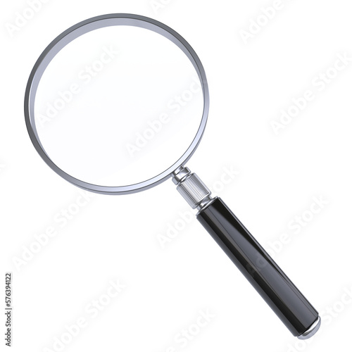 Fotografija Magnifier isolated on white background 3d rendering