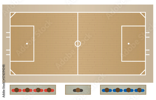 para sports paralympic powerchair football standard-sized court for player sitting in specialized powered wheelchair