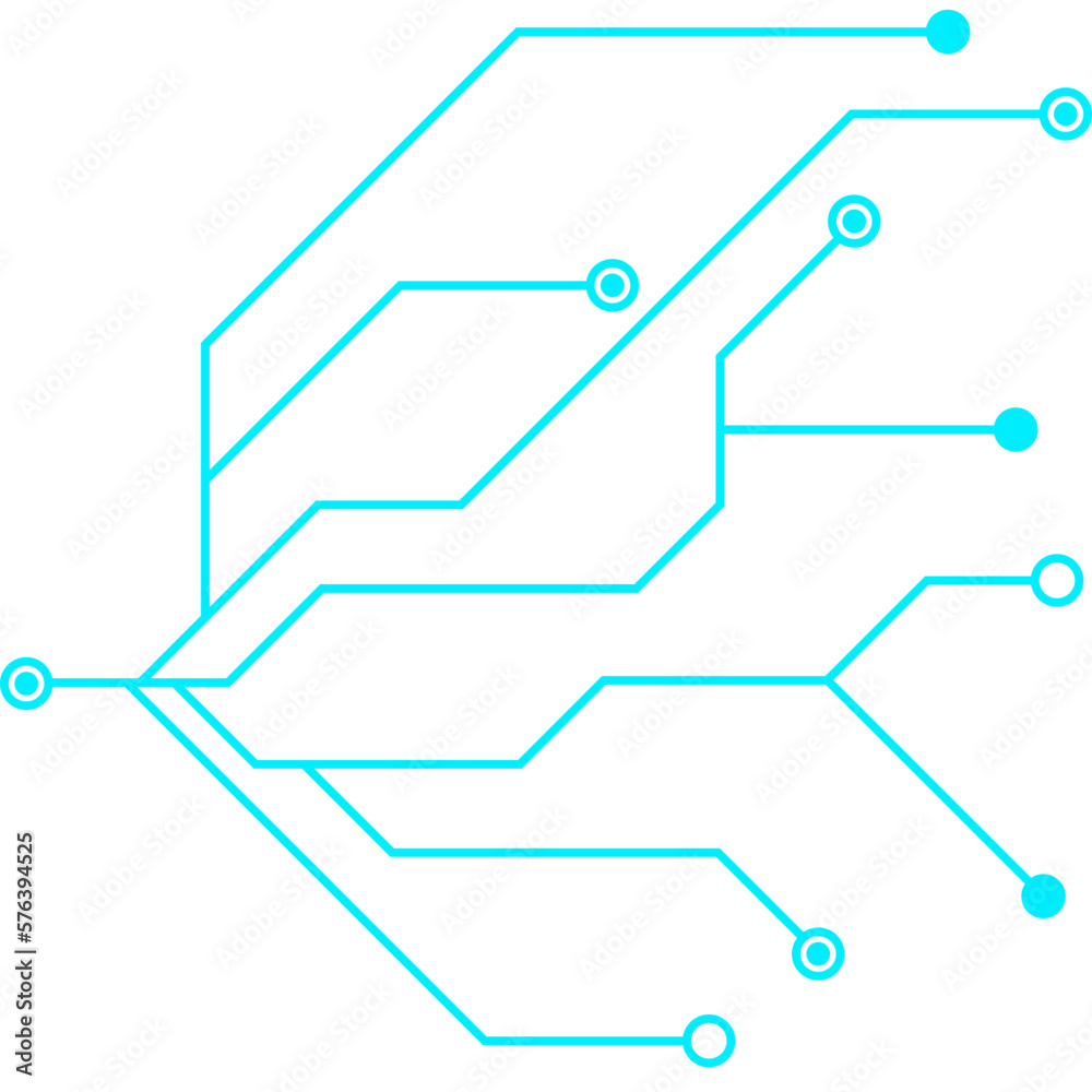 Technology Line Shape Technology Line Shape
