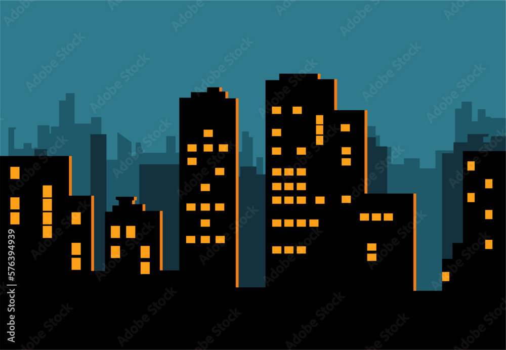 Fototapeta premium city night city