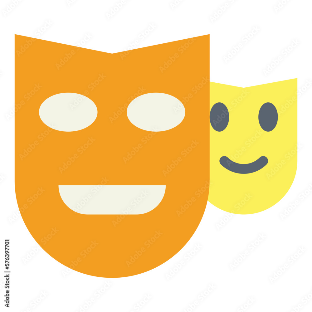 masks flat icon style masks flat icon style