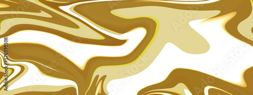 Background with golden liquid lines marble texture.