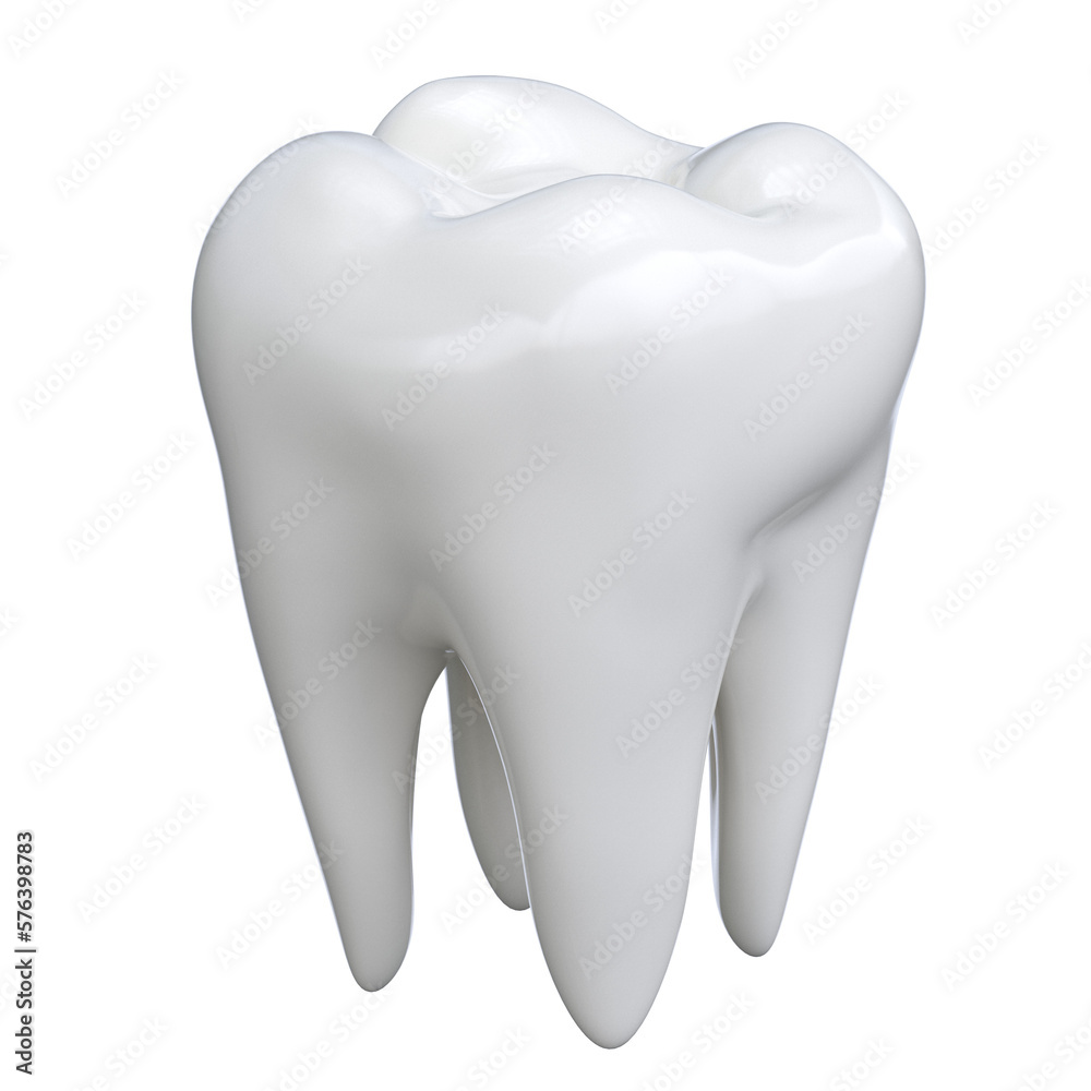 Tooth on white background 3d illustration Tooth on white background 3d illustration