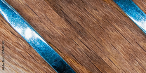 blue wooden background
