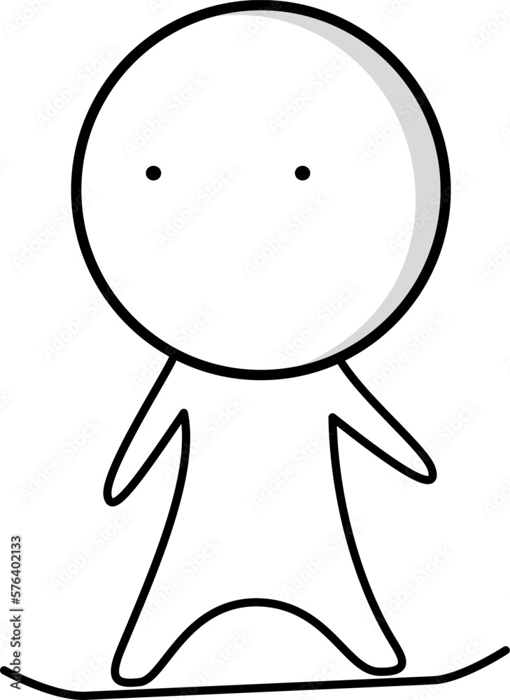 Black and white illustration of a boy on a snowboard
Black and white illustration of a boy on a snowboard