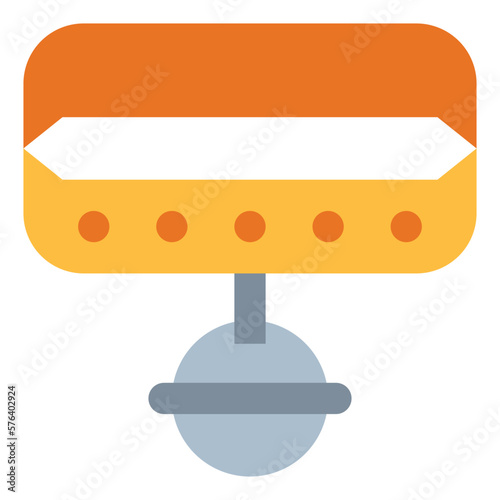 collar flat icon style