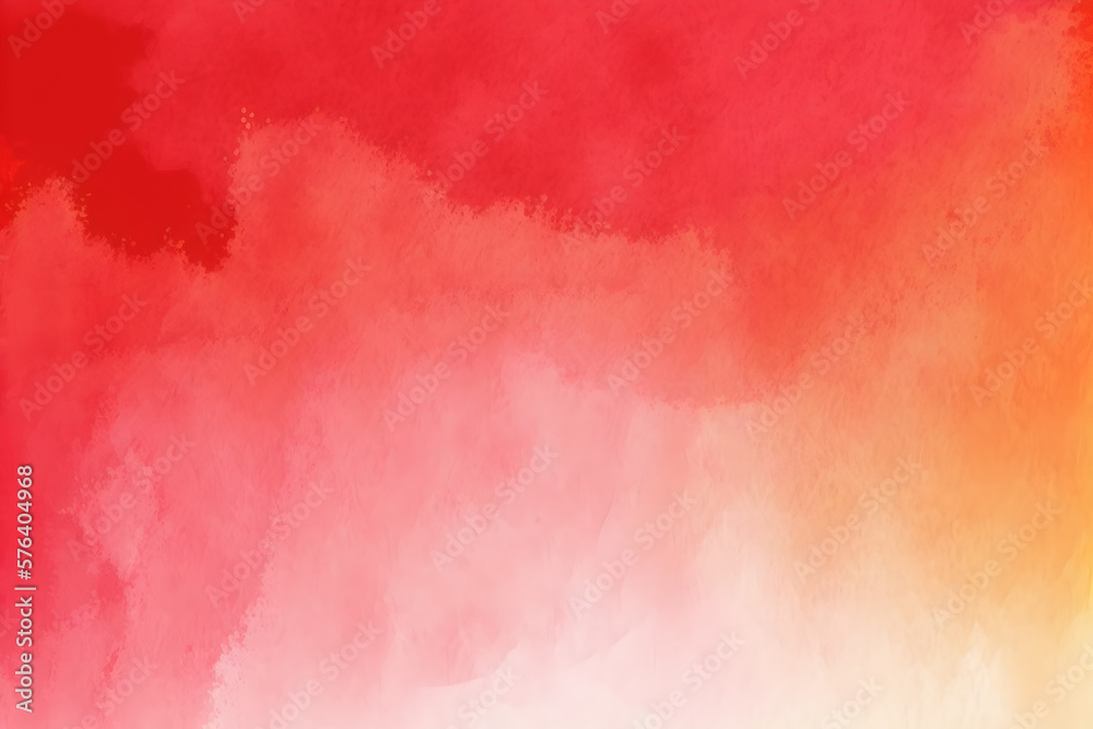 Abstract red watercolor background. Generative AI. 