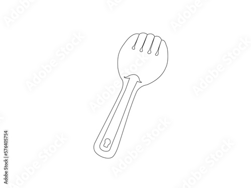 Cutlery icon. Spoon  forks  knife. restaurant symbol vector illustration.Empty steel Spoon isolated on white background.fork  knife  spoon  cutlery isolated on white background  clipping path.