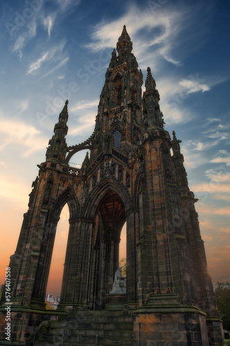 Scott Monument in the city of Edinburgh