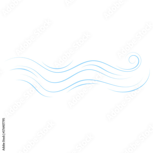 Blow Gusts Cold wind air illustration
