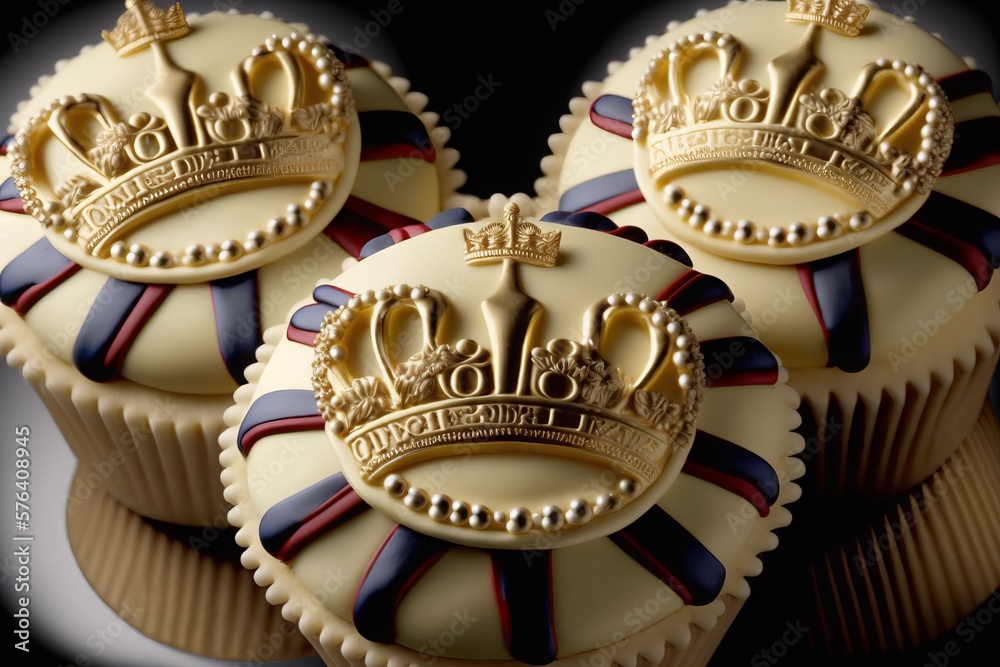Platinum Jubilee Cupcakes with a Union Jack design. Although created to