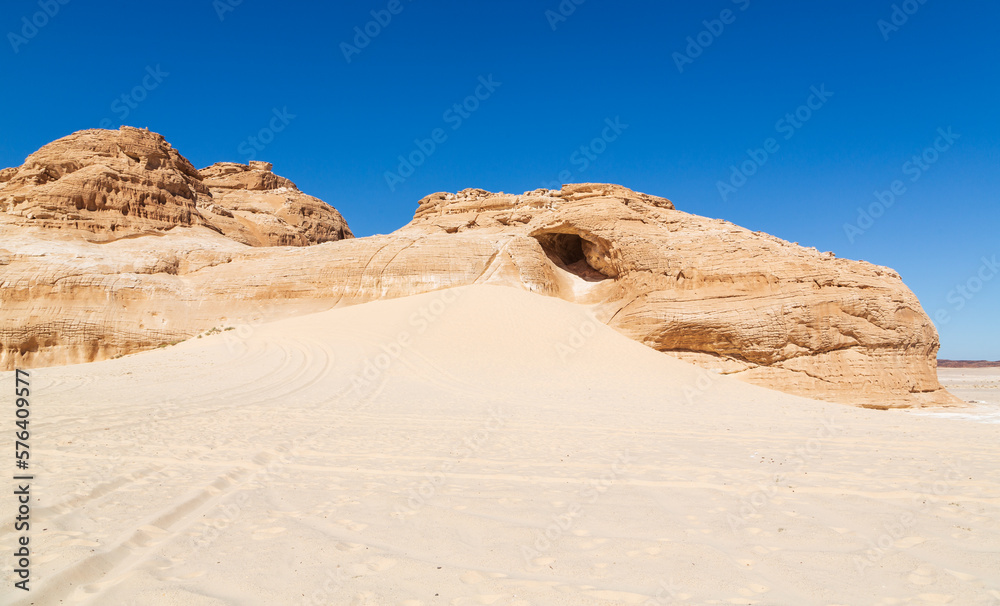 Dragon mountain in Sinai desert, Egypt Dragon mountain in Sinai desert, Egypt