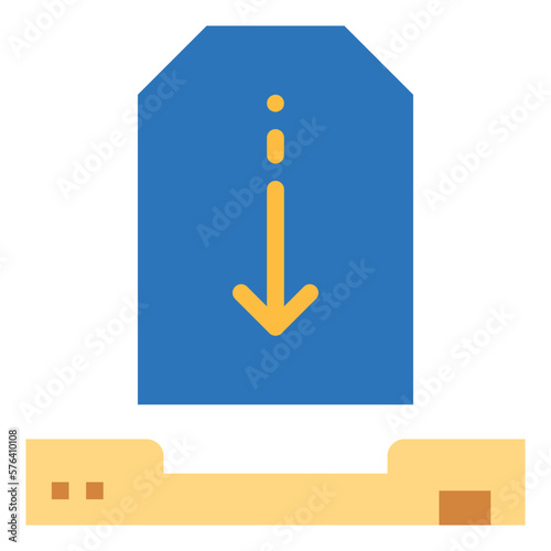 inbox flat icon style