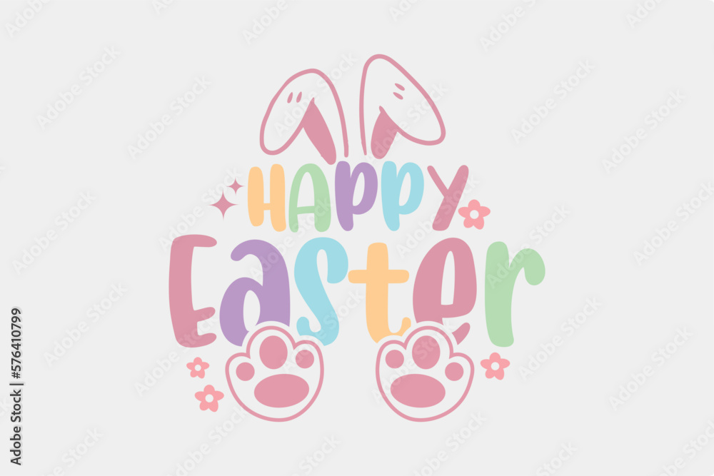 Happy Easter T shirt Design SVG