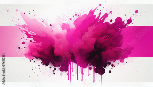Color of the Year 2023  Viva Magenta watercolor style background illustration