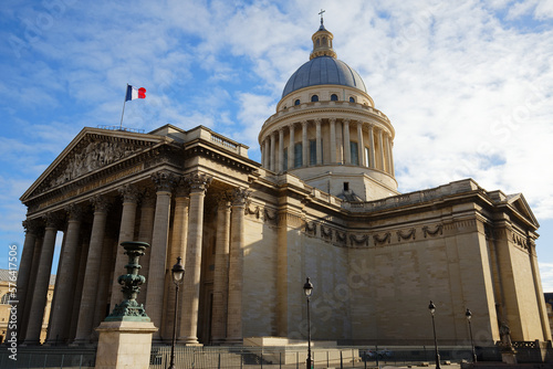 The Pantheon is a secular mausoleum , Paris, France.