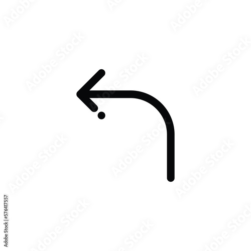 Undo Icon. Simple Vector line icon. EPS 10