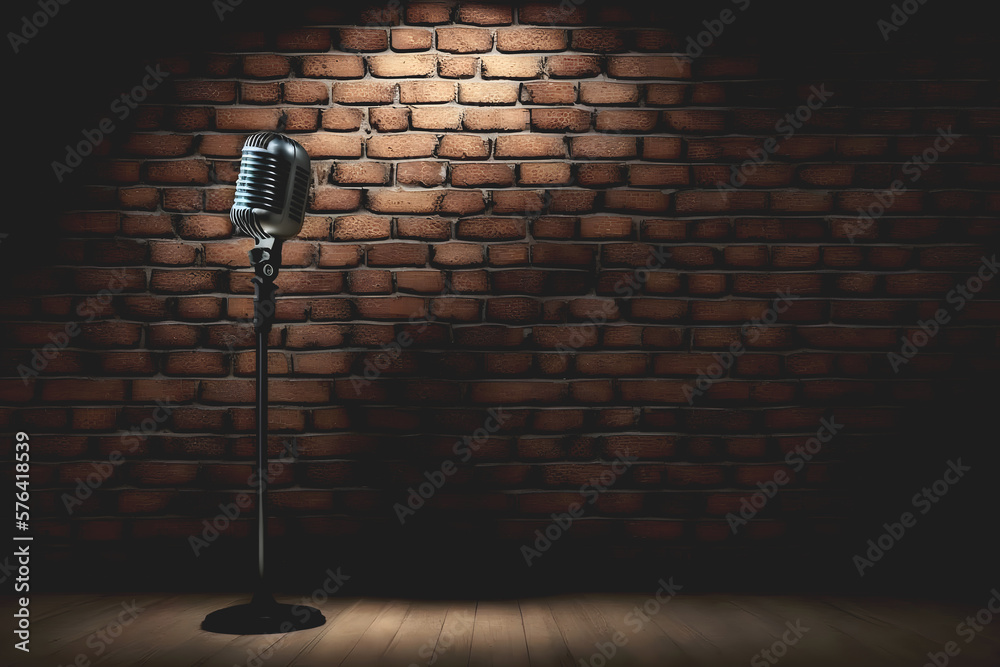 Stand Up Comedy Brick Wall