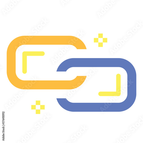 link flat icon style