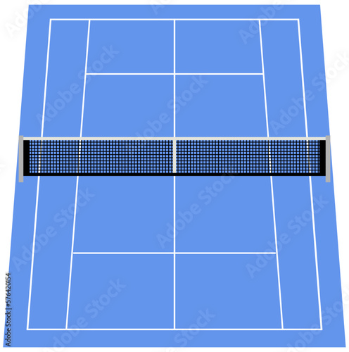 Tennis Hardcourt Illustration