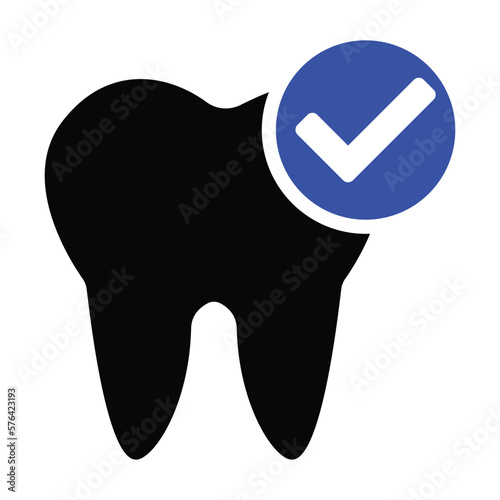 Checked Tooth Icon