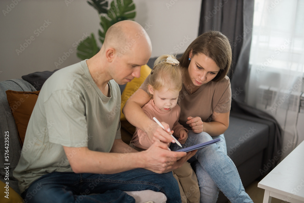 Cochlear implant system. Installation cochlear implant on child girl ear for restores hearing. Kid hears after hear return to normal Cochlear implant system. Installation cochlear implant on child girl ear for restores hearing. Kid hears after hear return to normal