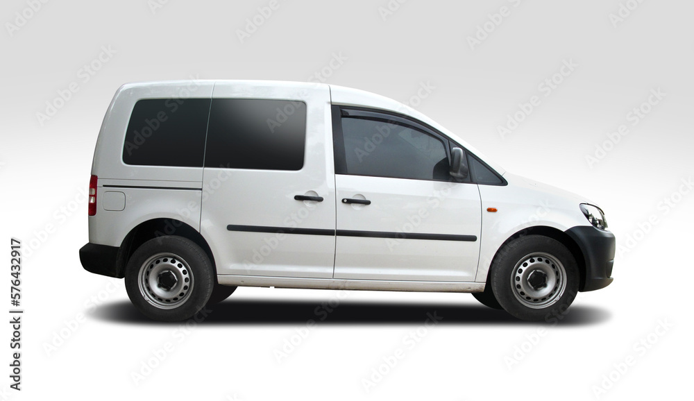 VW Caddy small van side view isolated on white background, 21 March ...