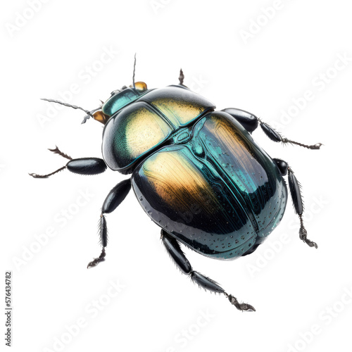 isolated beetle, spring, transparent background, cute, png, generative ai