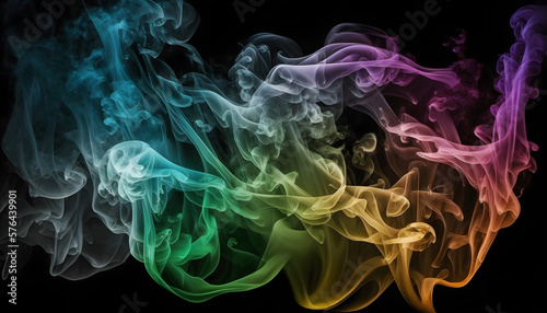 abstract colorful smoke