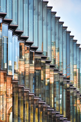 Εκτύπωση καμβά Full frame shot of a modern office building in Berlin