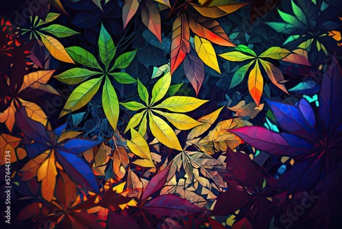 Glorified Foliage in a Prismatic Field Generative AI