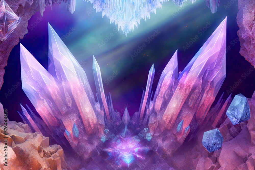 Realms Unknown: Traverse into the Vibrancy of Crystal Fringe Generative AI
