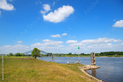 Bridge over river the IJssel in Holland © Ivonne Wierink