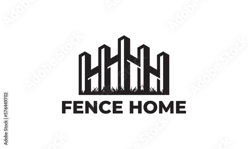 fence simple logo creative symbol icon design