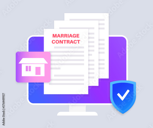 Legal marriage document