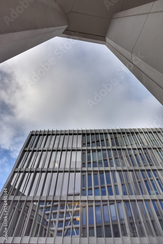 Low angle view of modern office building
