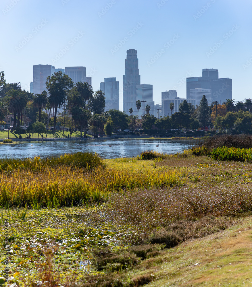 Echo Park and Downtown Los Angeles