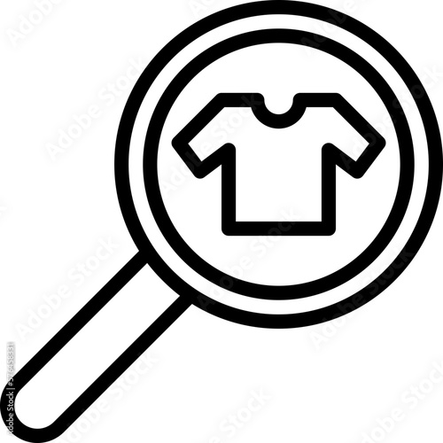 search shirt icon