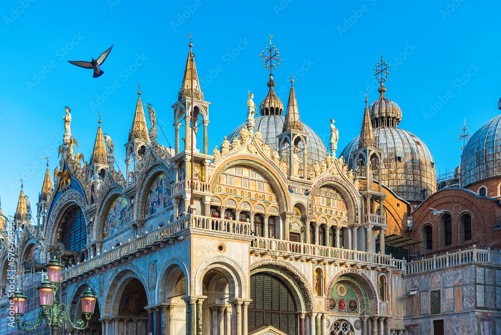 Piazza San Marco in Venice. View of St Mark's Basilica