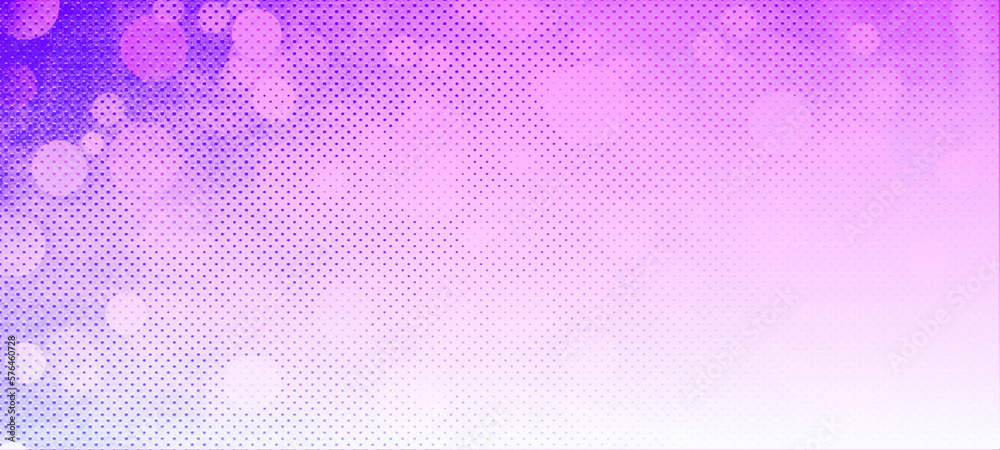 Purple pink bokeh panorama background with blank space for Your text or image, usable for banner, poster, Advertisement, events, party, celebration, and various graphic design works